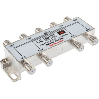 Делитель REXANT ТВ х 8 + 9шт. F BOX 5-1000МГц Silver