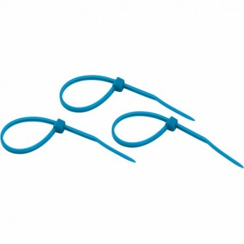 Хомут-стяжка нейлоновая REXANT 100x2,5мм, синяя (25 шт/уп)