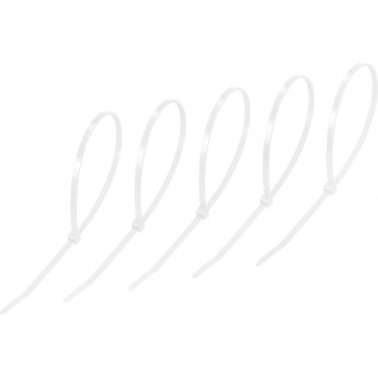 Хомут-стяжка REXANT нейлоновая 400x4,8мм, белая (25 шт/уп)