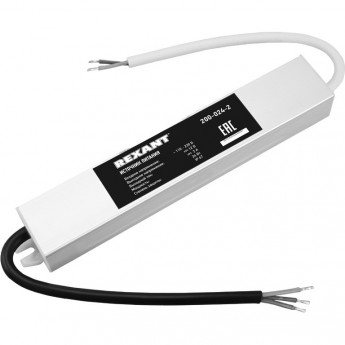 Источник питания REXANT AC 110-250V/DC 12V 2А 24W с проводами влагозащищенный (IP67)