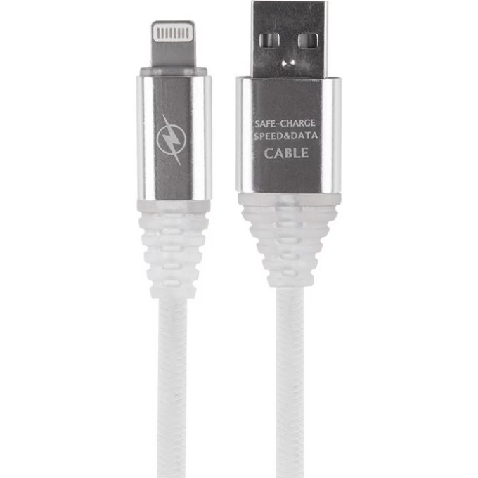Кабель USB-Lightning REXANT для iPhone пвх белый 1 м 18-7021 Кабель USB-Lightning REXANT для iPhone пвх белый 1 м 18-7021