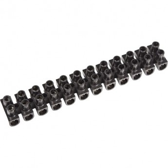 Клеммная колодка винтовая REXANT KВ-12 (4-12 мм²), ток 16 A, полипропилен черный (ЗВИ) Клеммная колодка винтовая REXANT KВ-12 (4-12 мм²), ток 16 A, полипропилен черный (ЗВИ)