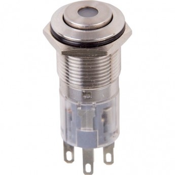 Кнопка антивандальная REXANT Ø16 250В Б/Фикс (5с) (ON)-OFF/(OFF)-ON зеленая (A-16-C4) (в упак. 1шт.)