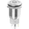 Кнопка антивандальная REXANT POWER A-16-F5 250В б/фикс плоская подсветка красная 36-3243