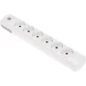 Колодка REXANT PREMIUM 6 гнезд, с/з, 2 USB, белый 13-4407