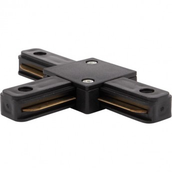 Коннектор REXANT для однофазного шинопровода T-образный черный