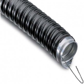 Металлорукав REXANT МРПИнг-22 с зондом черный 50 м