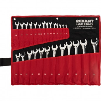 Набор ключей комбинированных REXANT 6х32 мм, 26 шт.