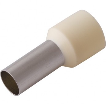 Наконечник REXANT втулочный изолированный F-12мм 16 мм² (НШВи 16-12 / E16-12) слоновая кость (упак. 10 шт.)