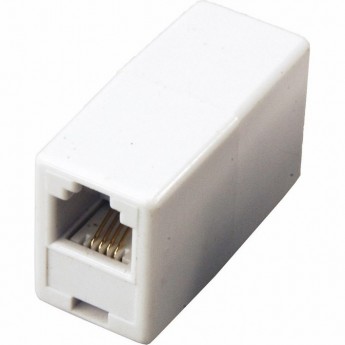 Проходной телефонный адаптер REXANT RJ-14(6P4C) гнездо-гнездо