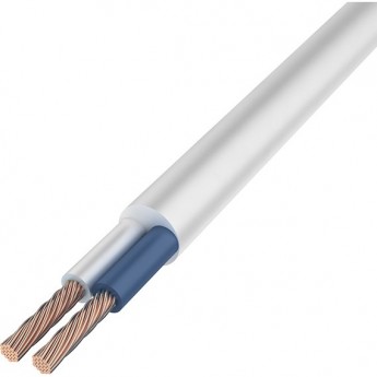 Провод REXANT ПВС 2x1.0 мм² соединительный белый 50 м