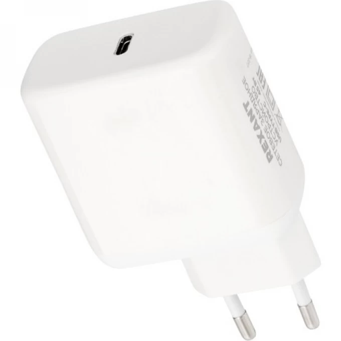 Сетевое зарядное устройство REXANT USB-C адаптер, 45W белое 18-2217 Сетевое зарядное устройство REXANT USB-C адаптер, 45W белое 18-2217