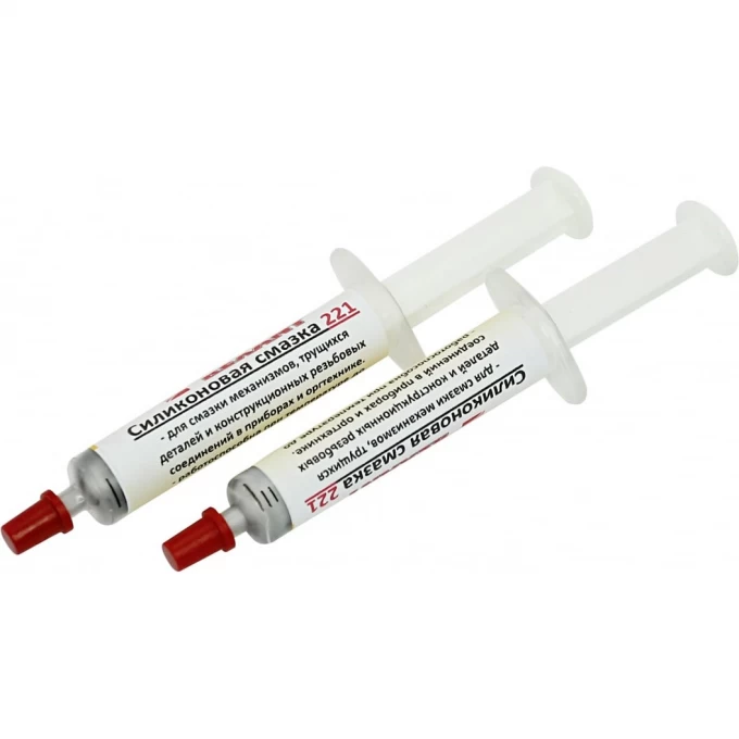 Смазка силиконовая REXANT, модель 221, до +350 ℃, 2 мл, шприц 09-3955 Смазка силиконовая REXANT, модель 221, до +350 ℃, 2 мл, шприц 09-3955