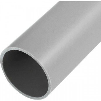 Труба гладкая жесткая REXANT ПВХ ø 32 мм, 2-метровая серая (60 м/уп.)