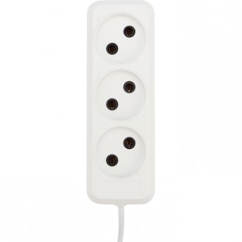 Удлинитель REXANT 3 гнезда 10 м 2х0.75 мм² б/з белый